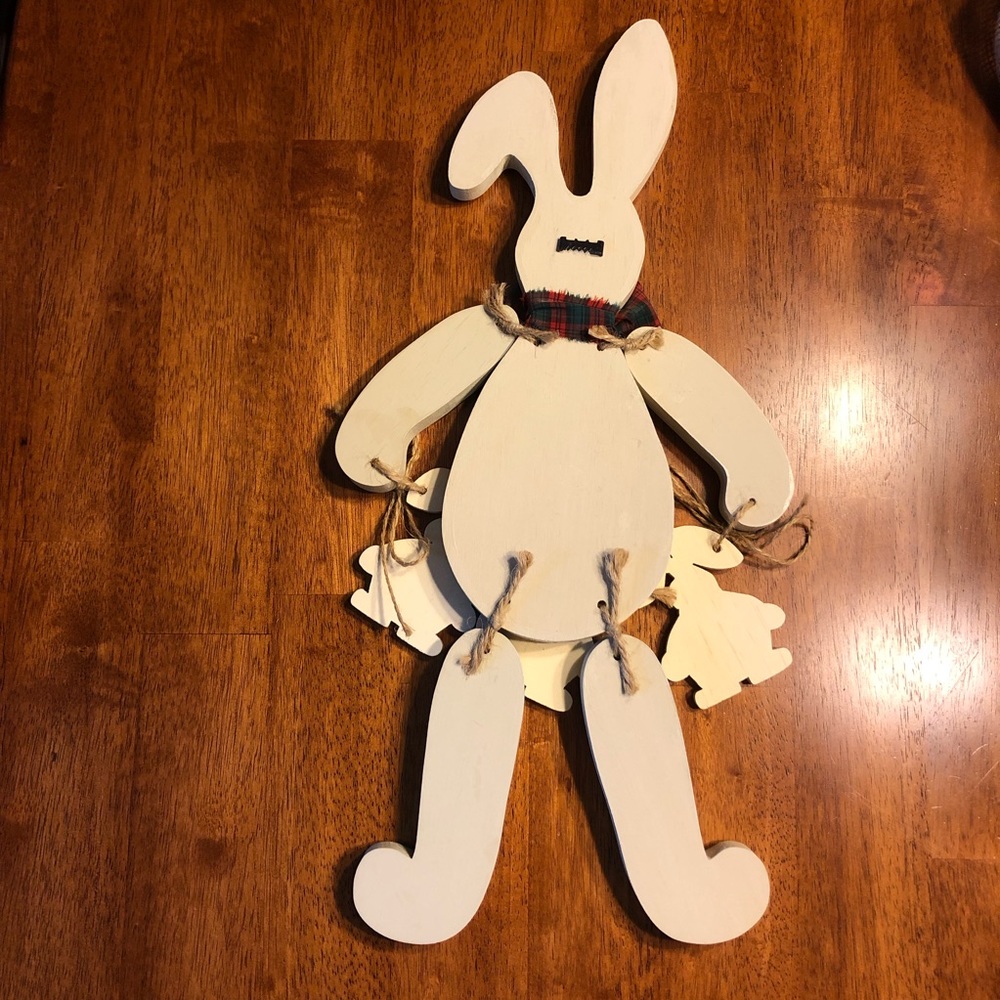 Wooden Rabbit Wall Hanging - Picture 2 of 8